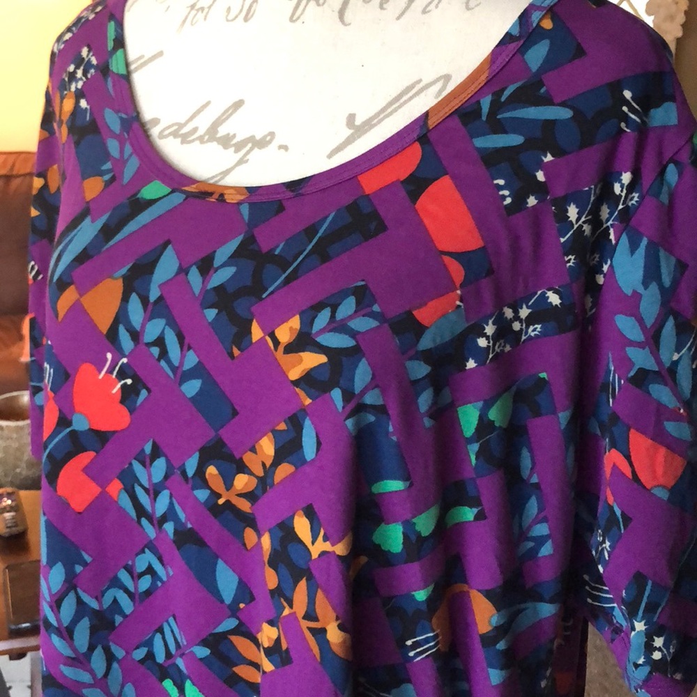 Lularoe perfect tee 2x purple